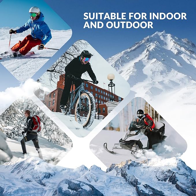 Qunature Pasamontañas de invierno cálido pasamontañas térmico a prueba de viento máscara de esquí para actividades al aire libre como ciclismo motociclismo snowboard esquí calentador de cuello para mujeres/hombres unisex