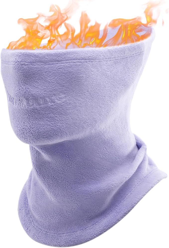 Qunature Calentador de Cuello de Invierno Bufanda de Tubo de esquí Polar Grueso a Prueba de Viento Transpirable Bufanda térmica para el Cuello Mujeres y Hombres para Deportes al Aire Libre Esquí Correr Ciclismo Snowboard