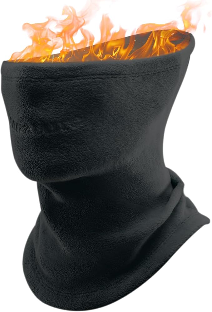 Qunature Calentador de Cuello de Invierno Bufanda de Tubo de esquí Polar Grueso a Prueba de Viento Transpirable Bufanda térmica para el Cuello Mujeres y Hombres para Deportes al Aire Libre Esquí Correr Ciclismo Snowboard