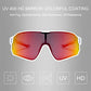 ROCKBROS Gafas de sol deportivas polarizadas para ciclistas (protección UV)