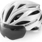 ROCKBROS Casco de bicicleta para adultos con visera magnética extraíble transpirable ajustable para hombres y mujeres 58-62 cm