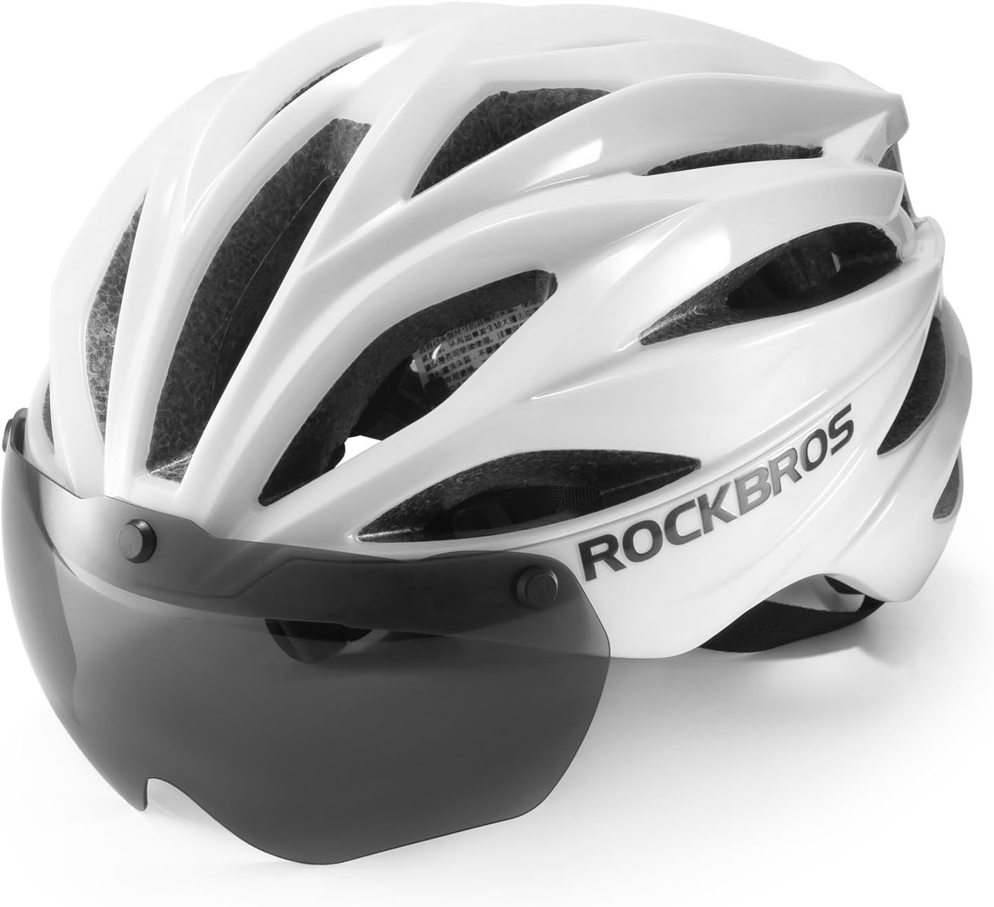 ROCKBROS Casco de bicicleta para adultos con visera magnética extraíble transpirable ajustable para hombres y mujeres 58-62 cm