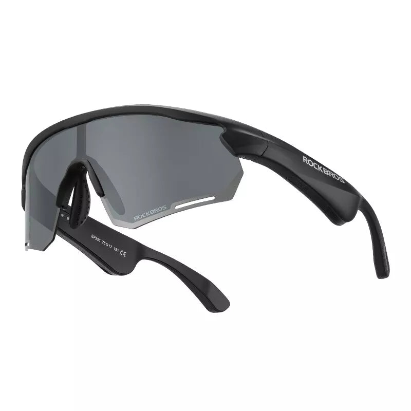 ROCKBROS Gafas Electrónicas Bluetooth Bicicleta Motocicleta Coche Correr Al Aire Libre TAC