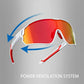 ROCKBROS Gafas de sol deportivas polarizadas para ciclistas (protección UV)