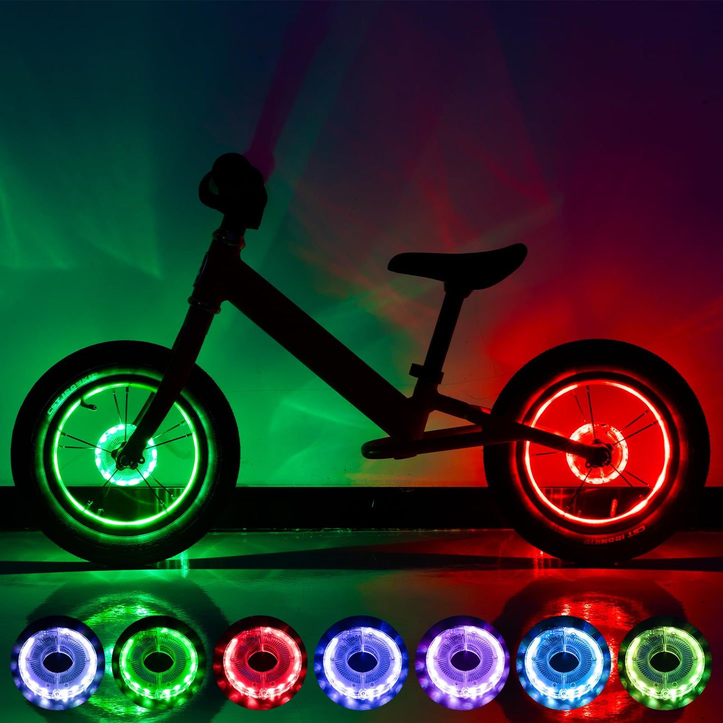 Luz LED para ruedas. No usar en la vía pública. ROCKBROS