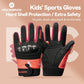 ROCKBROS Guantes de bicicleta para niños de dedo completo con protección Hard Shell