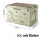 Qunature Caja de Camping Organizador Plegable Caja de Camping Caja de Almacenamiento 26/55/60L