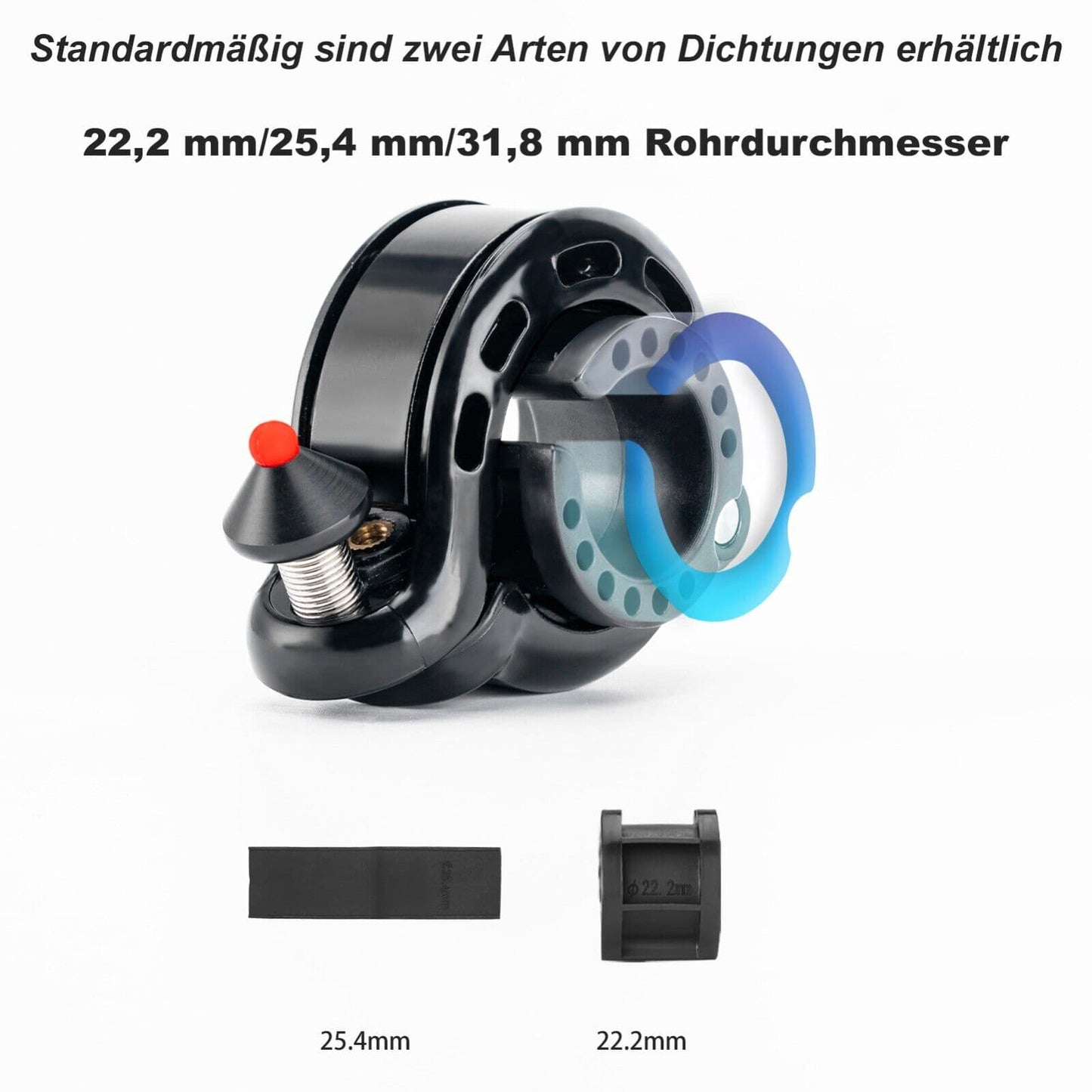 Timbre de bicicleta oculto de 100 dB, resistente a la lluvia y al óxido, ROCKBROS