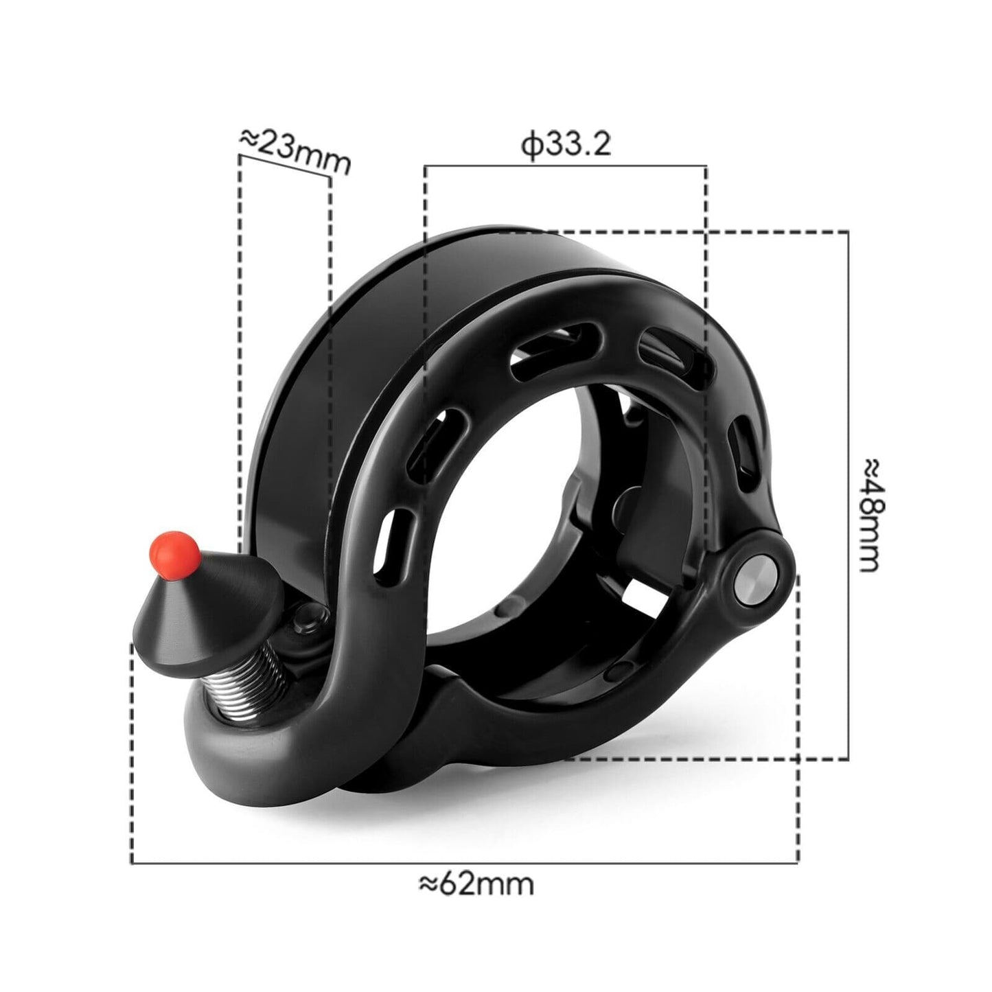 Timbre de bicicleta oculto de 100 dB, resistente a la lluvia y al óxido, ROCKBROS