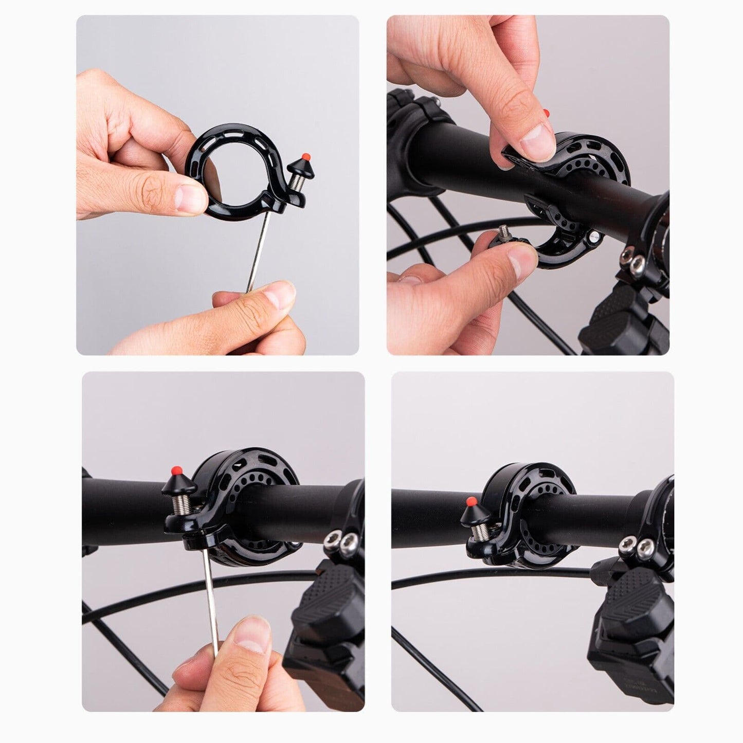 Timbre de bicicleta oculto de 100 dB, resistente a la lluvia y al óxido, ROCKBROS