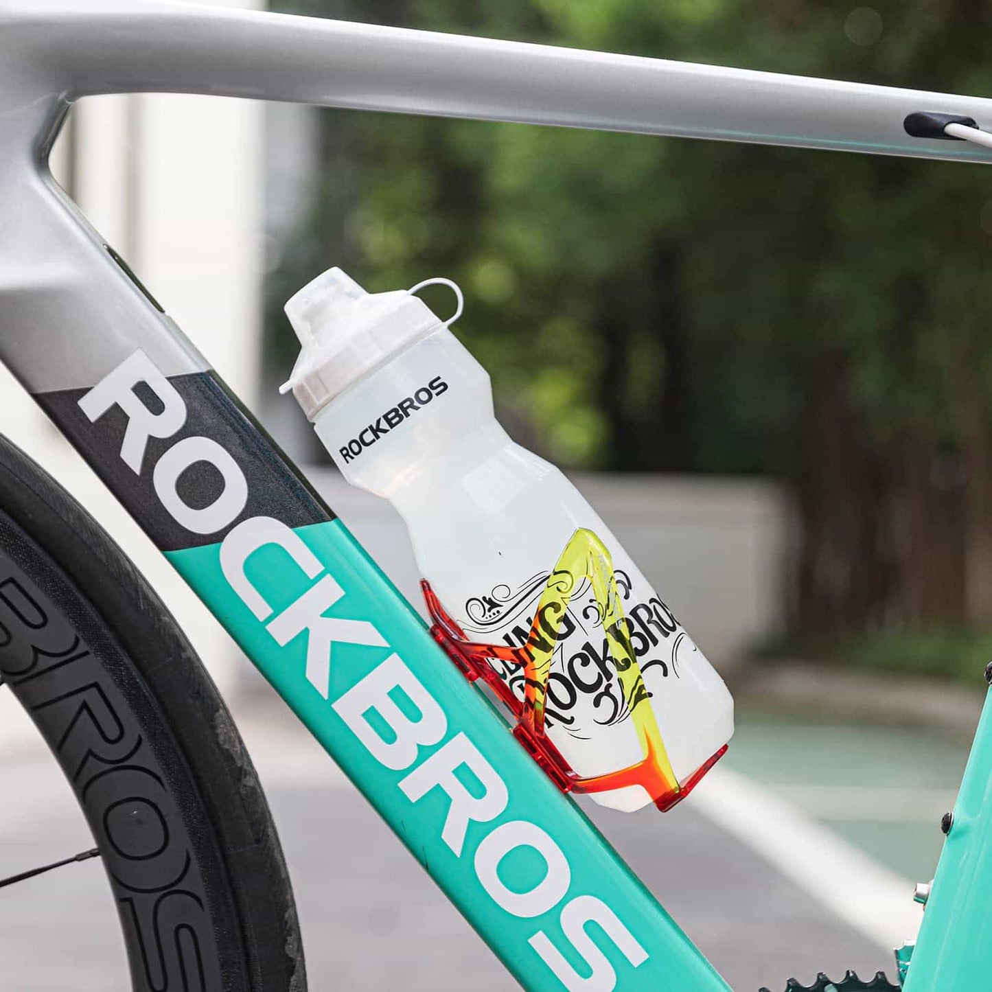 Portabidón ligero para bicicleta de PC de 35 g ROCKBROS