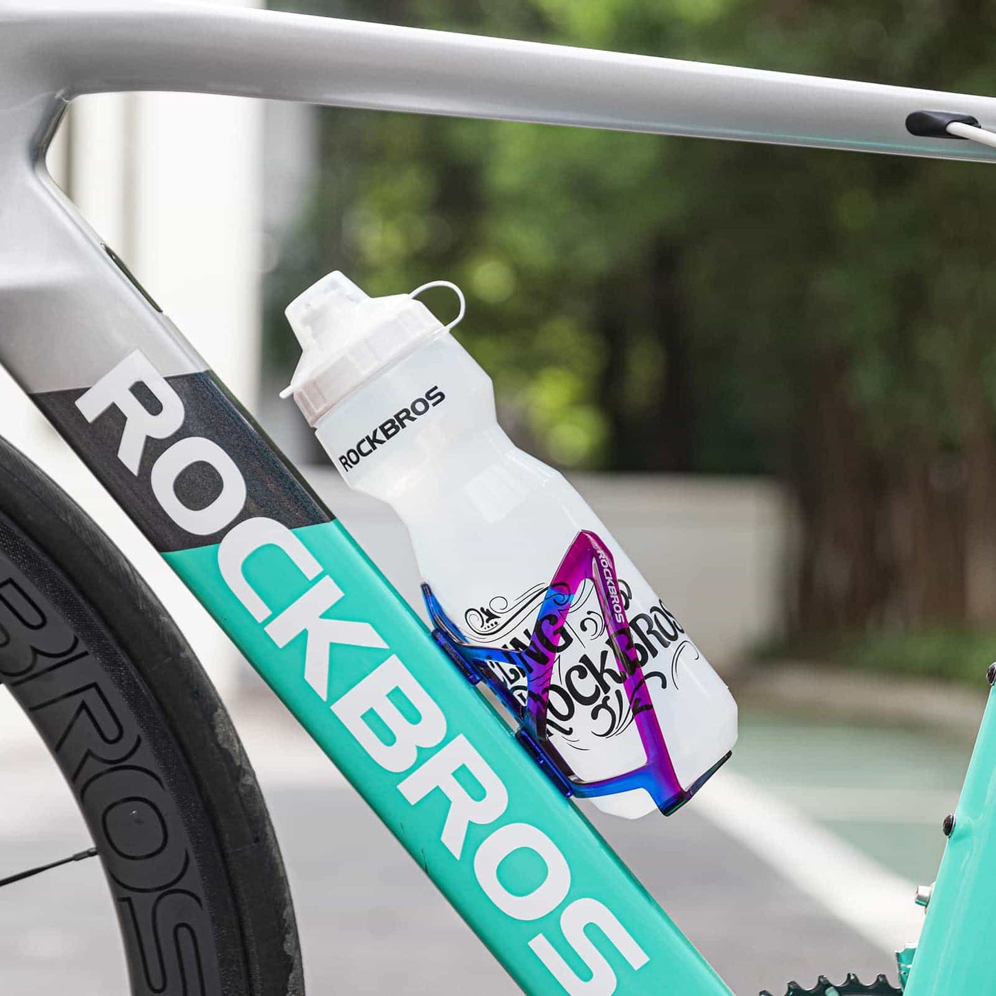 Portabidón ligero para bicicleta de PC de 35 g ROCKBROS