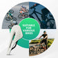 Sillín de bicicleta de carretera de carbono impreso en 3D, ultraligero, amortiguador, ergonómico, ROCKBROS