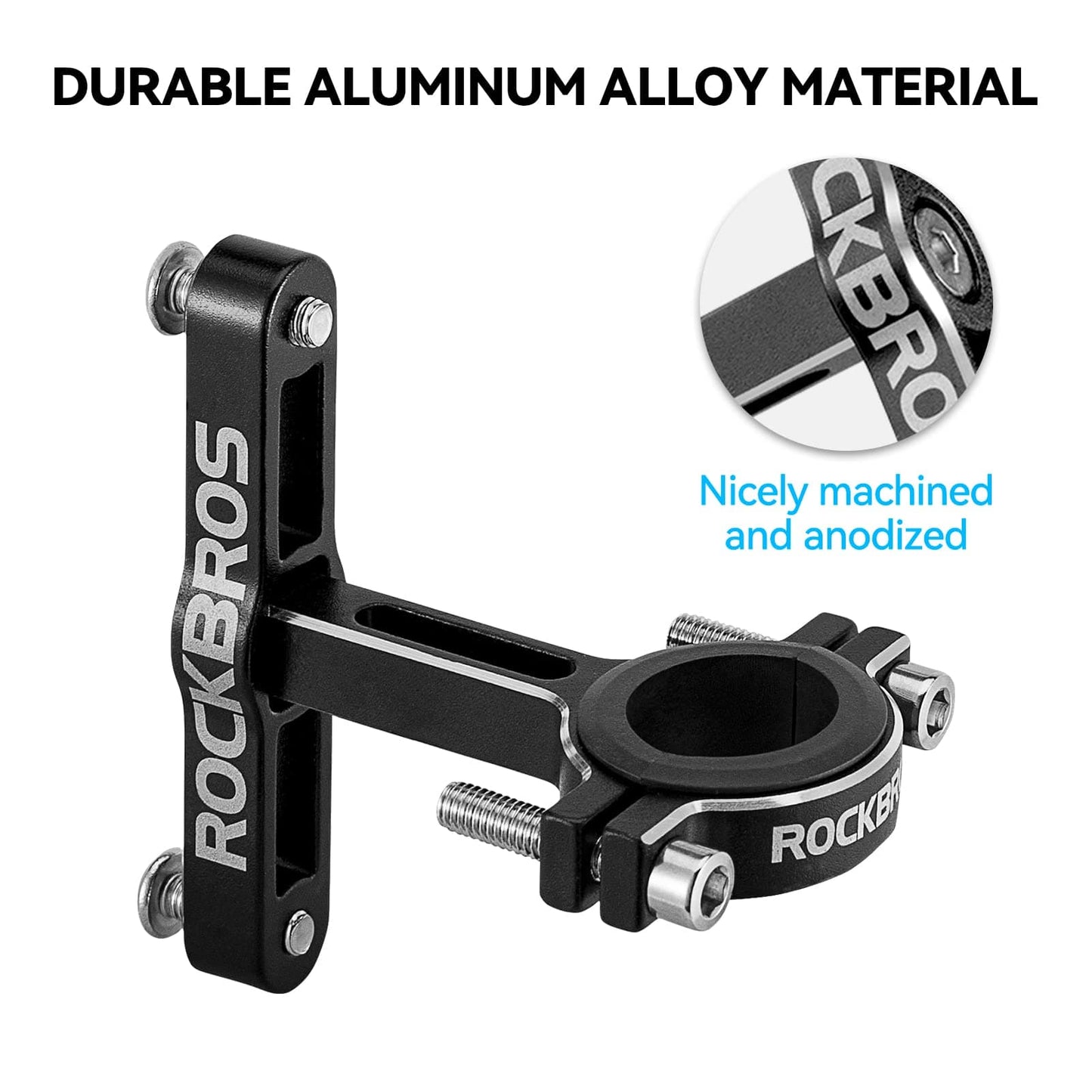 Adaptador universal de portabotellas de aluminio para bicicletas y motocicletas ROCKBROS