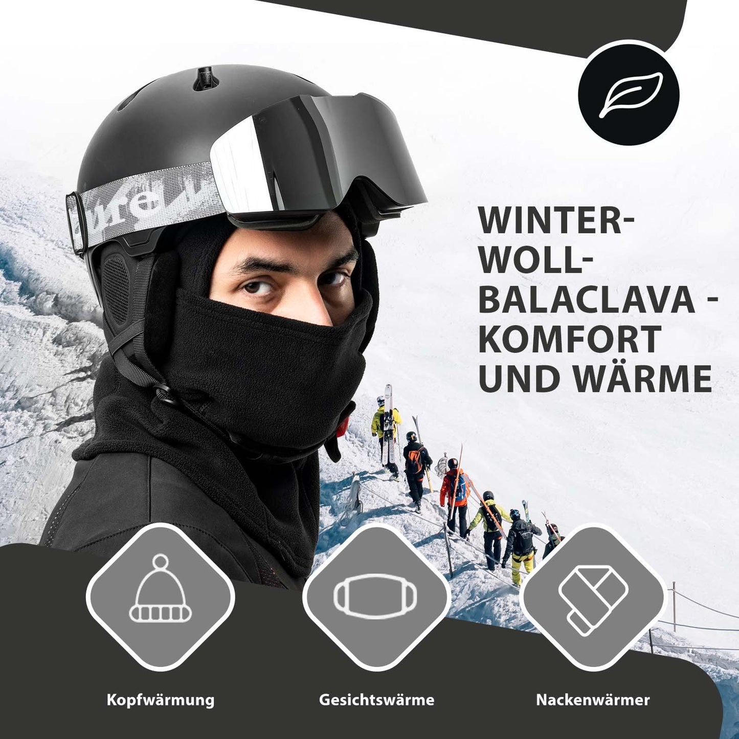 Pasamontañas de invierno, máscara de esquí cálida, máscara de tormenta unisex, talla única ROCKBROS