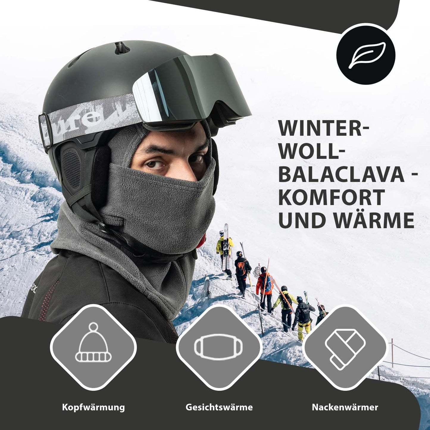 Pasamontañas de invierno, máscara de esquí cálida, máscara de tormenta unisex, talla única ROCKBROS