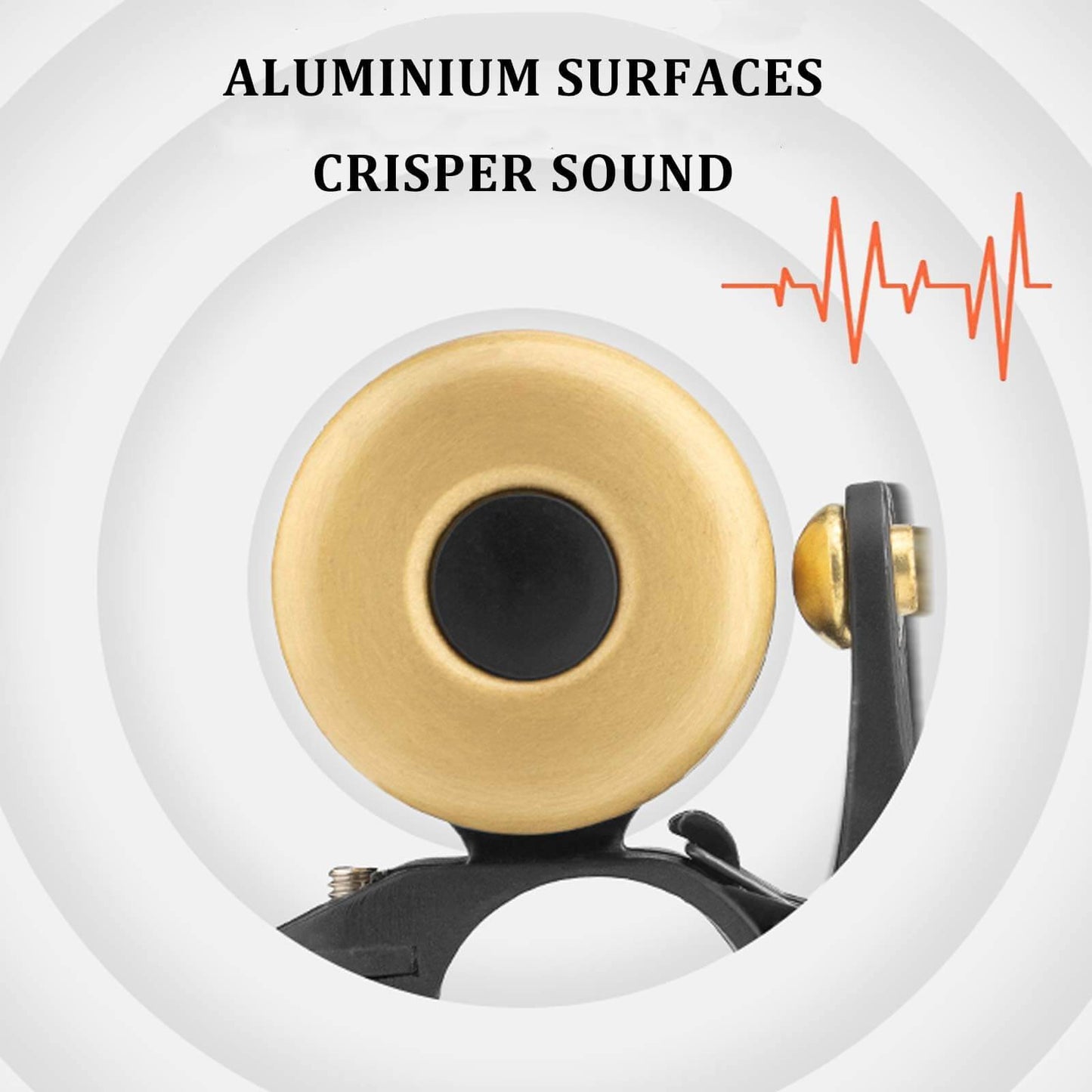 Timbre de bicicleta clásico de latón, mini timbres para bicicleta, 1 o 2 tonos ROCKBROS