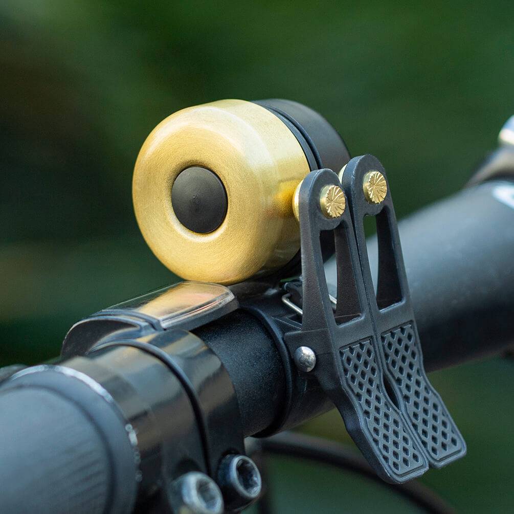 Timbre de bicicleta clásico de latón, mini timbres para bicicleta, 1 o 2 tonos ROCKBROS