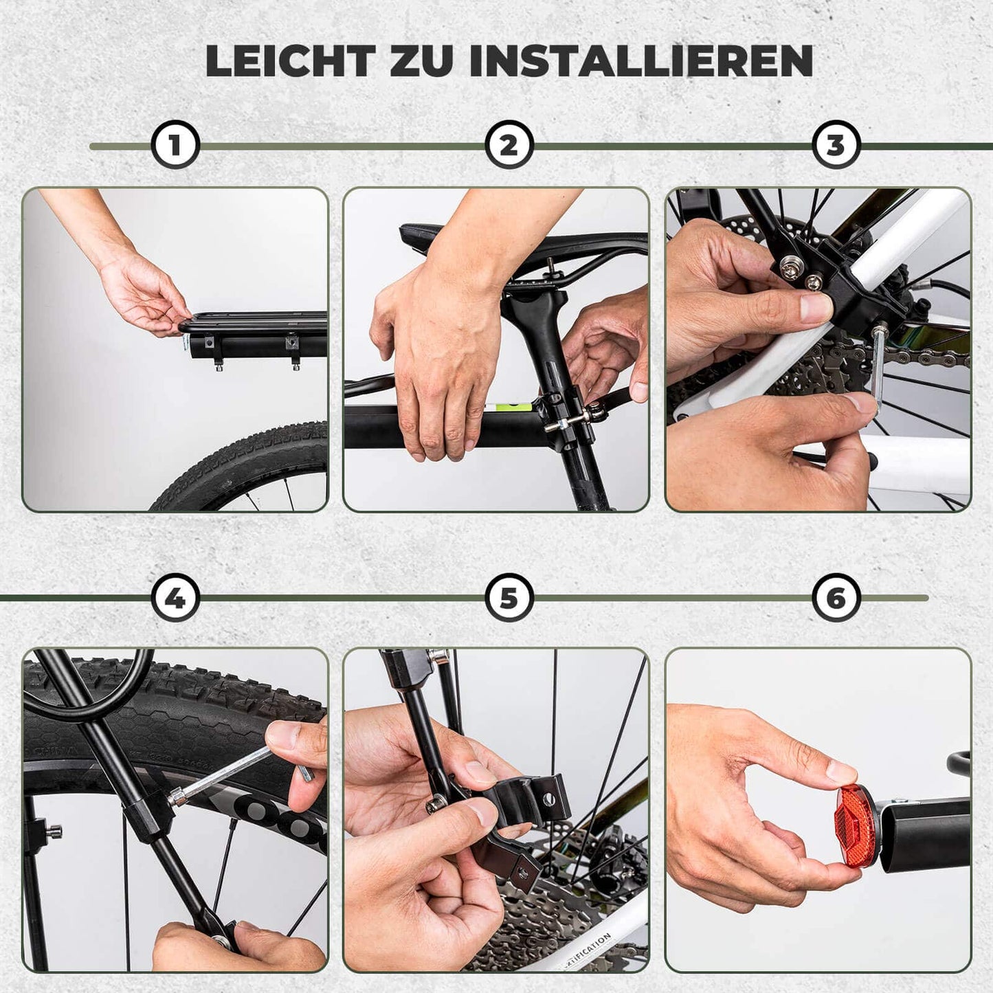 Portaequipajes para bicicletas con reflector y cierre rápido, 24-29 pulgadas, ROCKBROS