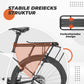 Portaequipajes de bicicleta ajustable con cierre rápido y reflector, ROCKBROS