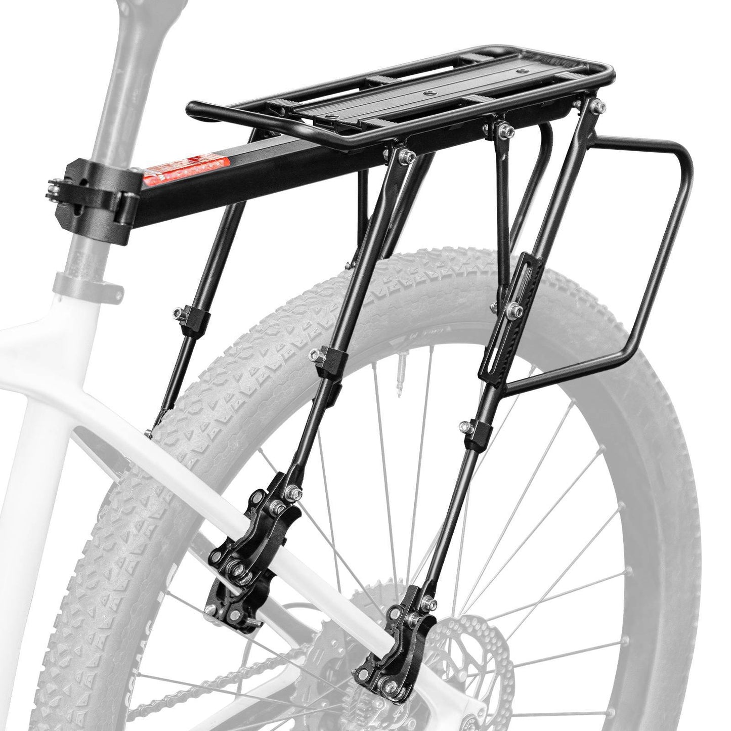 Portaequipajes de bicicleta ajustable con cierre rápido y reflector, ROCKBROS