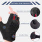 Guantes de ciclismo para mujer y hombre, guantes de ciclismo de medio dedo ROCKBROS