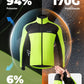 Chaqueta y pantalones de ciclismo Traje de ciclismo de invierno Verde brillante ROCKBROS
