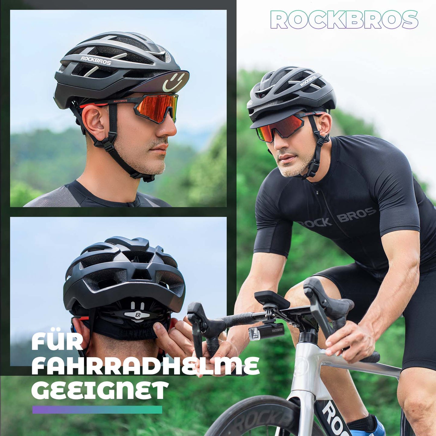 Gorra de ciclismo de verano, antisudor, ligera, unisex, ROCKBROS