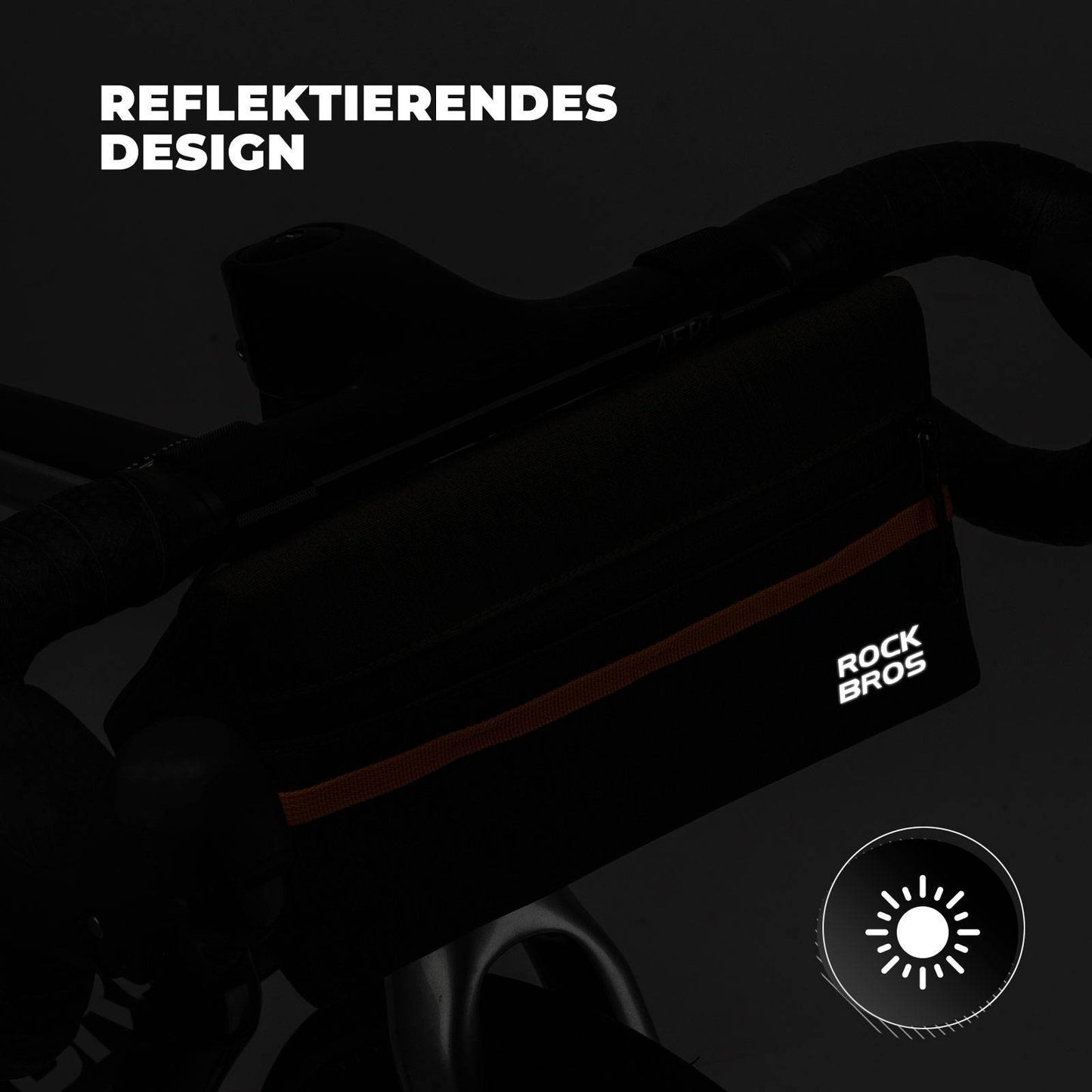 Bolsa para manillar de bicicleta, bolsa para bicicleta, cesta para bicicleta, 6 colores, aprox. 1,3 L, ROCKBROS