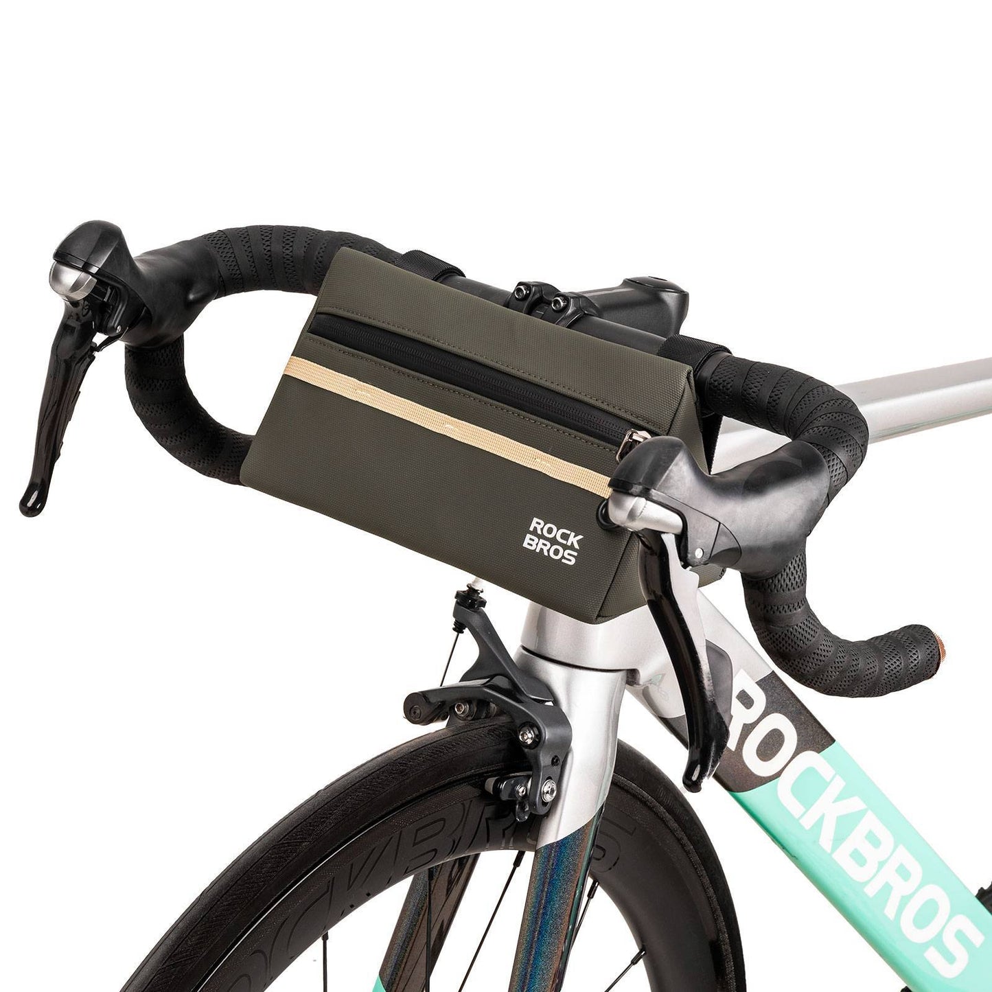Bolsa para manillar de bicicleta, bolsa para bicicleta, cesta para bicicleta, 6 colores, aprox. 1,3 L, ROCKBROS