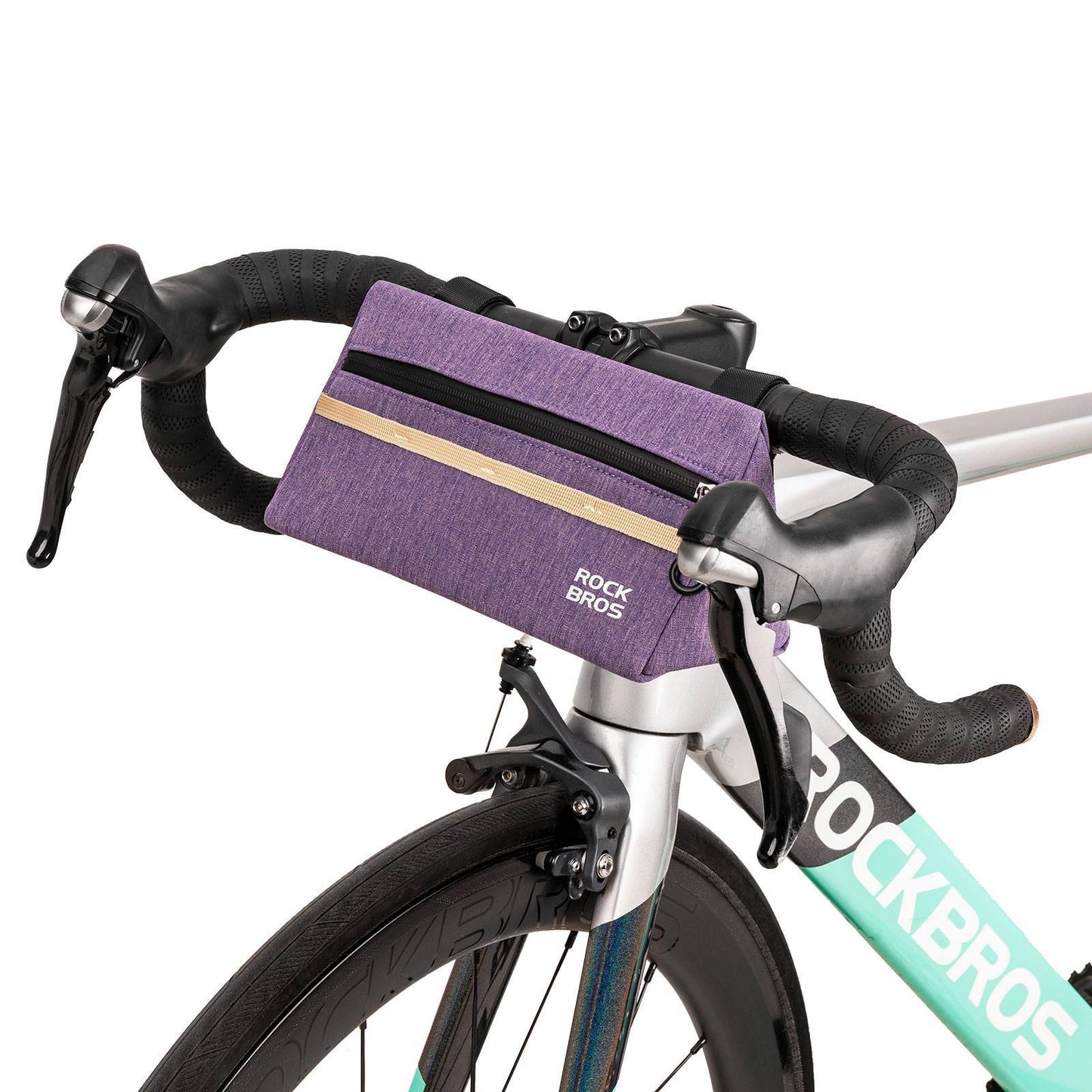 Bolsa para manillar de bicicleta, bolsa para bicicleta, cesta para bicicleta, 6 colores, aprox. 1,3 L, ROCKBROS