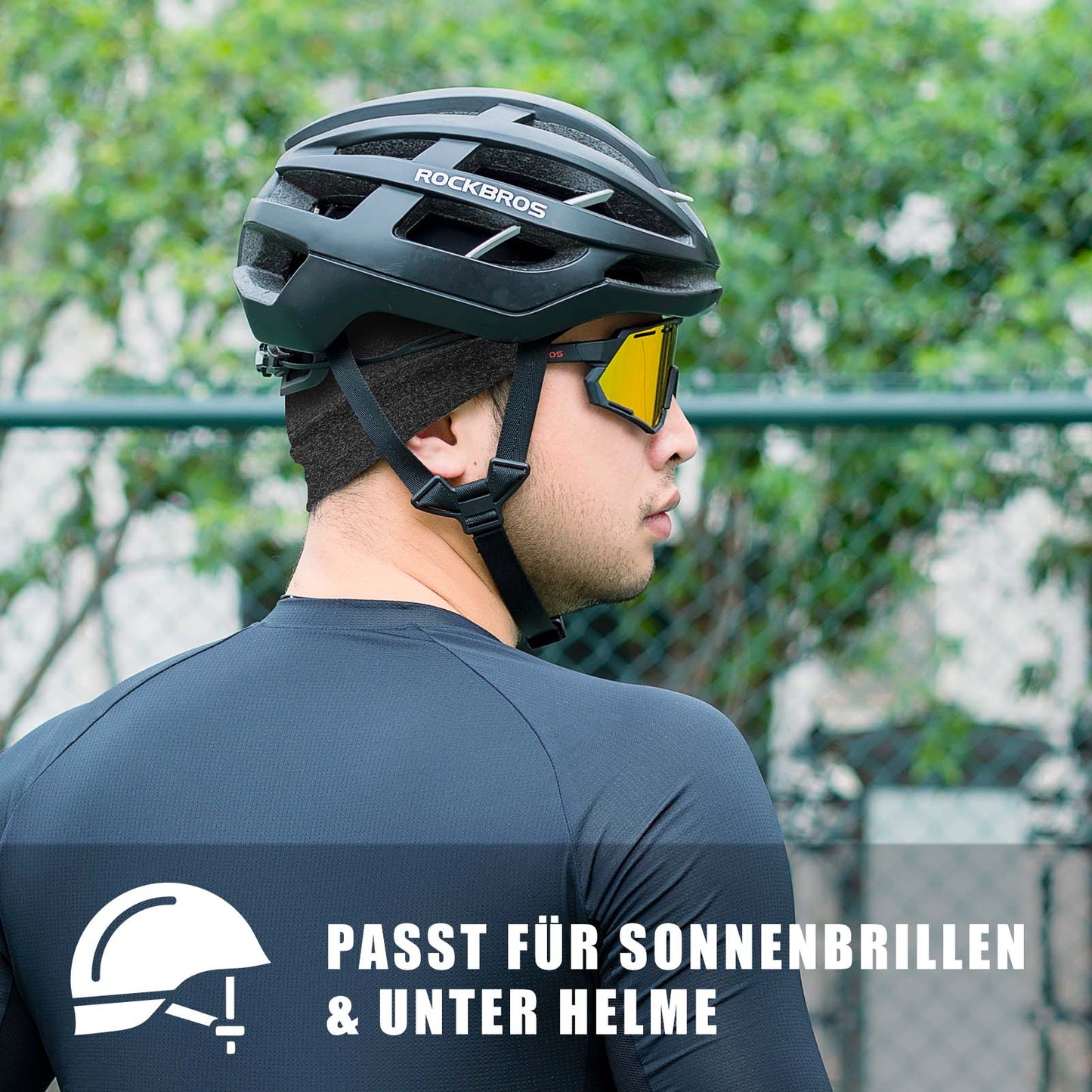 Gorra de ciclismo de verano con protección UV para hombre, talla 50-64 cm, ROCKBROS