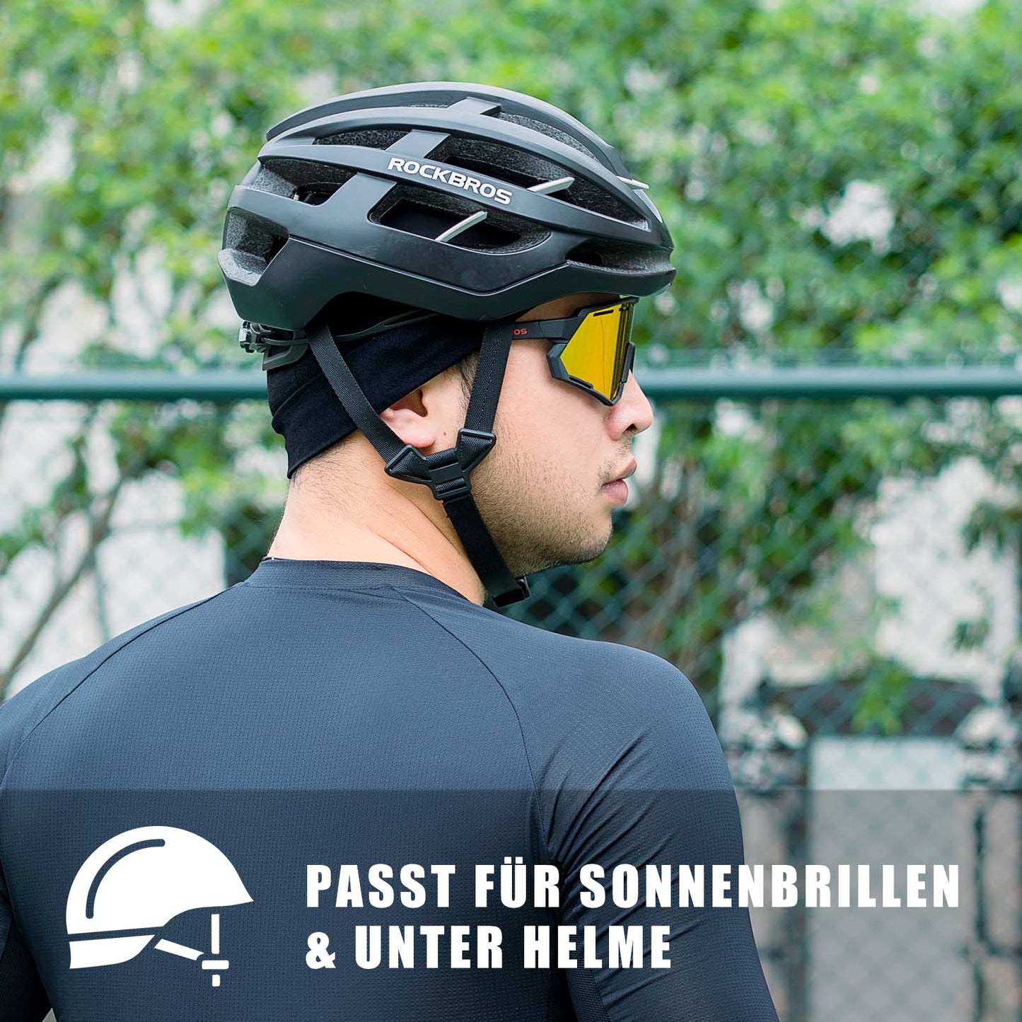 Gorra de ciclismo de verano con protección UV para hombre, talla 50-64 cm, ROCKBROS