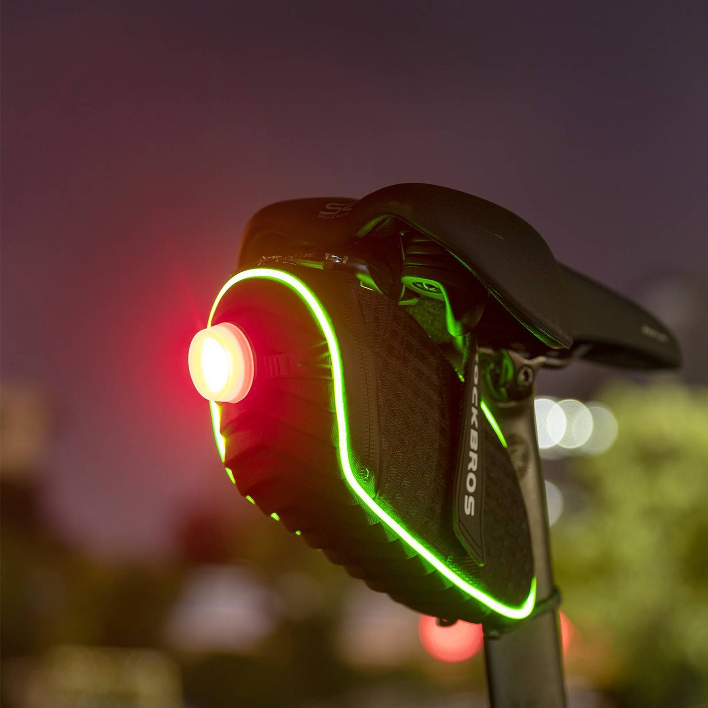 Bolsa para herramientas de alforjas de bicicleta con bandas reflectantes 1L ROCKBROS