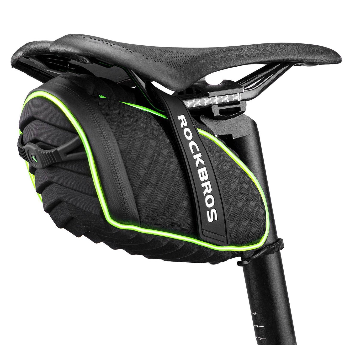 Bolsa para herramientas de alforjas de bicicleta con bandas reflectantes 1L ROCKBROS