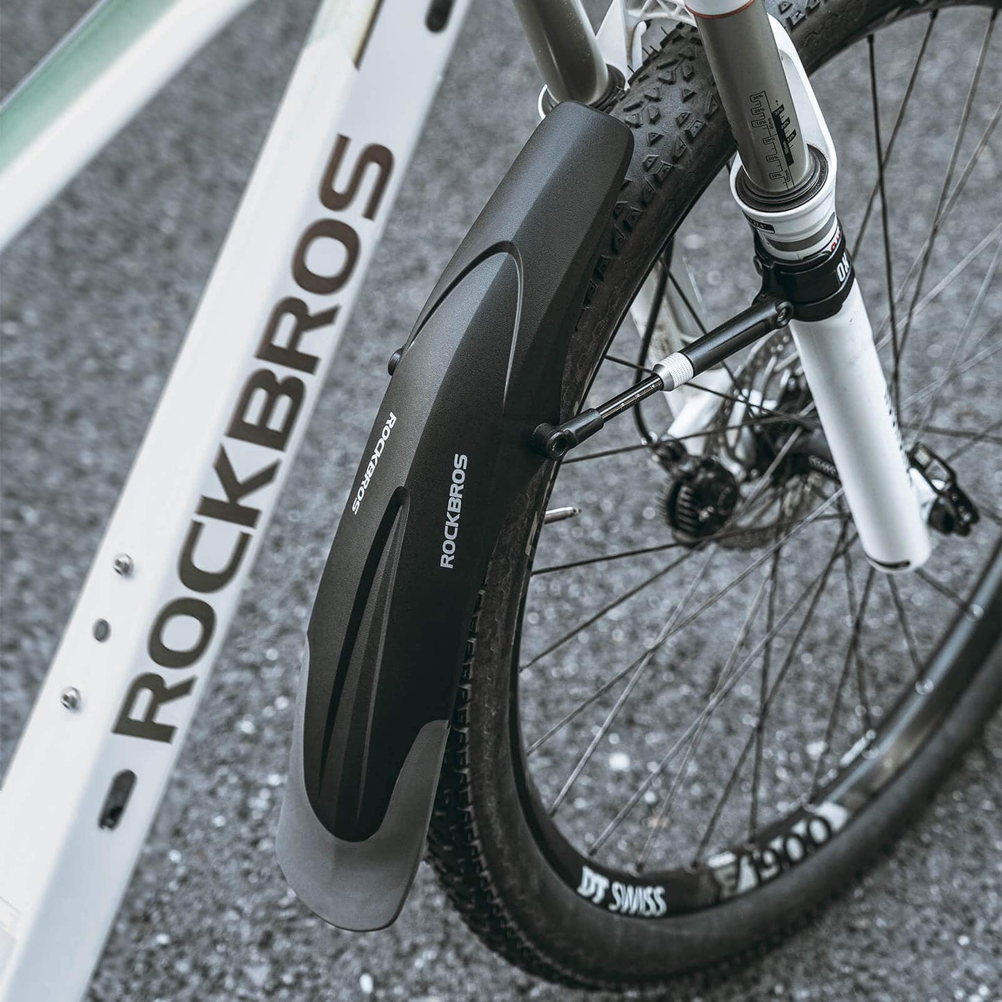 Juego de guardabarros de bicicleta delantero/trasero flexible ajustable ROCKBROS