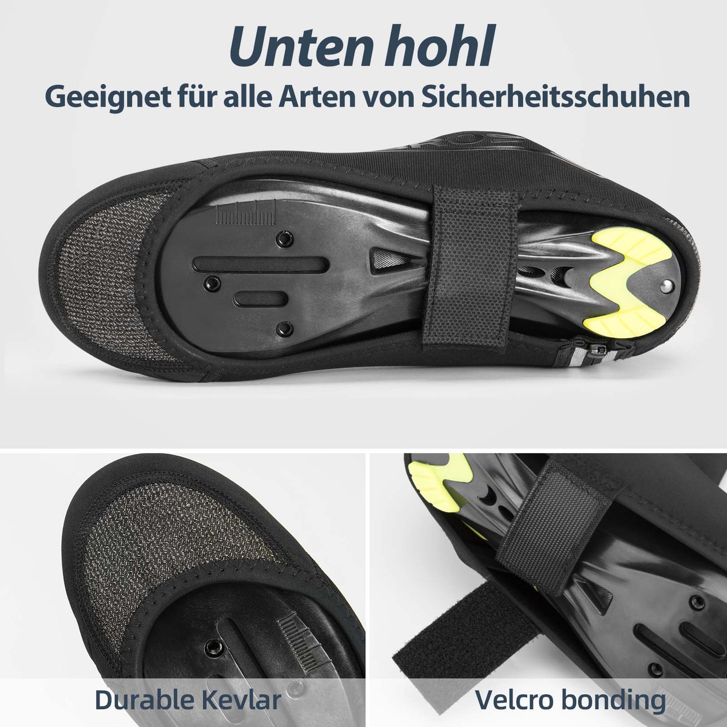 Cubrezapatillas de ciclismo de invierno, cubrezapatillas cálidos para ciclismo, negro, ROCKBROS