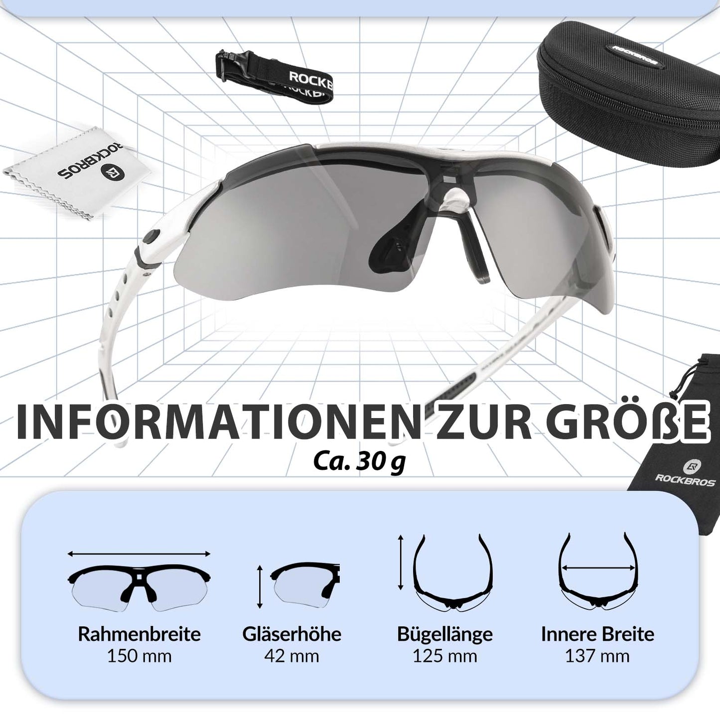 Gafas de ciclismo polarizadas, gafas de sol, protección UV400, ROCKBROS