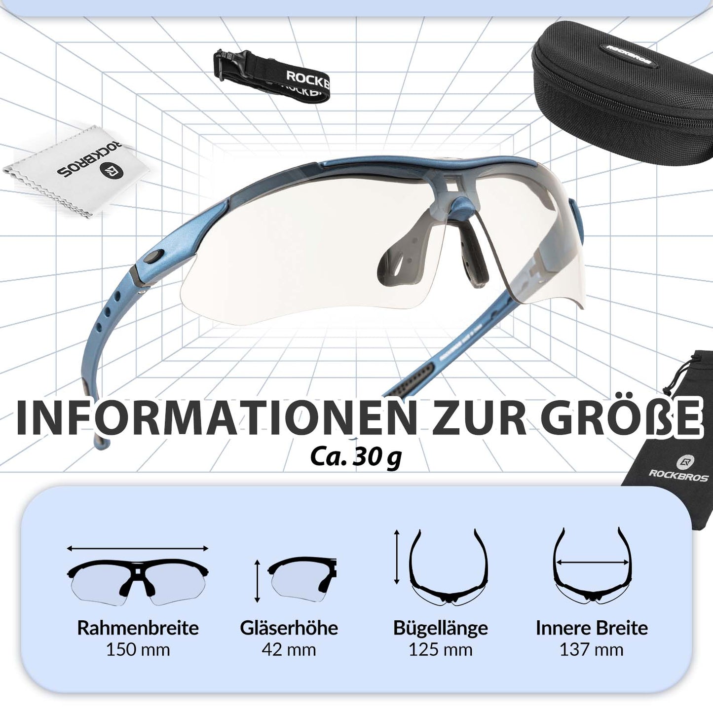 Gafas de ciclismo, gafas fotocromáticas, gafas de sol, protección UV 400, ROCKBROS