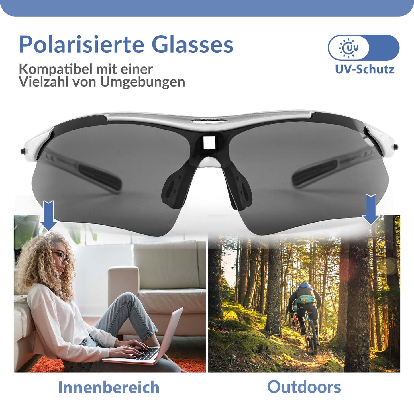 Gafas de ciclismo, gafas fotocromáticas, gafas de sol, protección UV 400, ROCKBROS