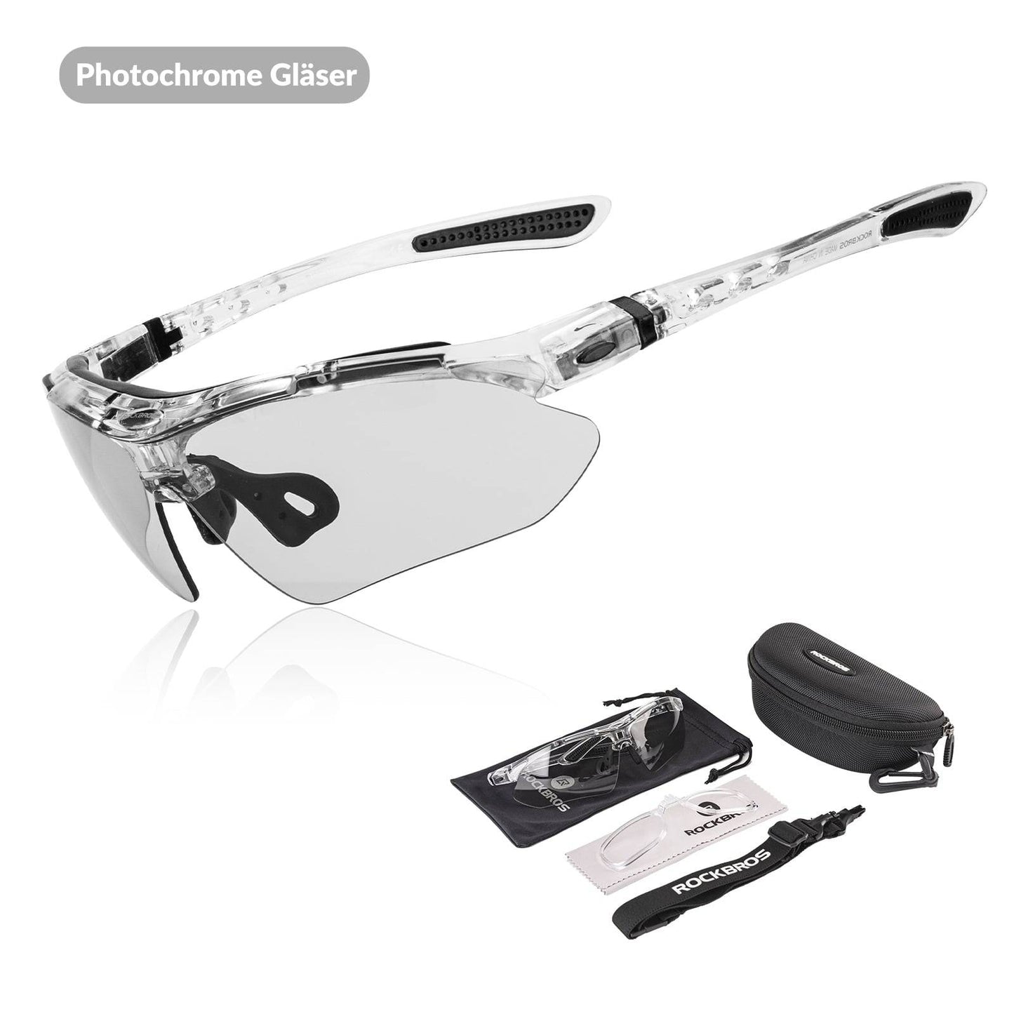 Gafas de ciclismo, gafas fotocromáticas, gafas de sol, protección UV 400, ROCKBROS