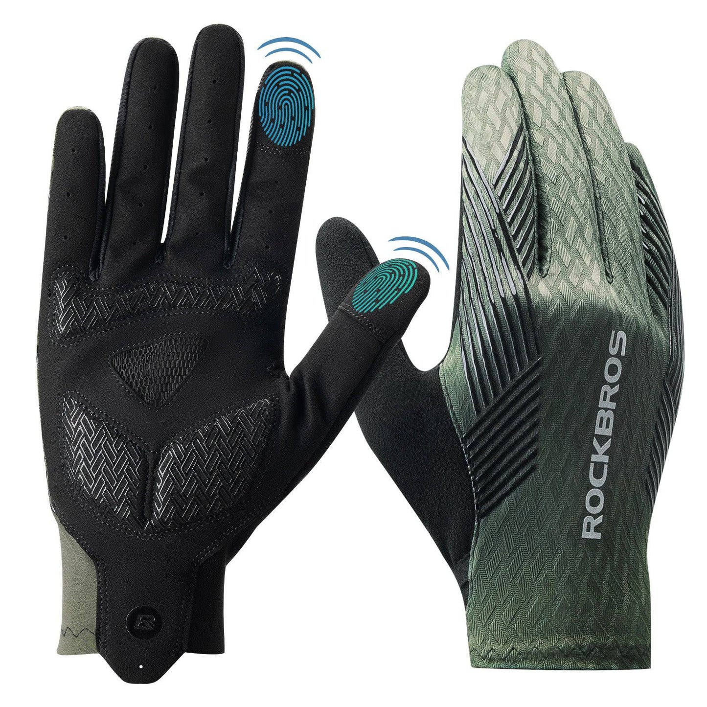 Guantes de ciclismo para mujer/hombre con pantalla táctil antideslizantes finos ROCKBROS