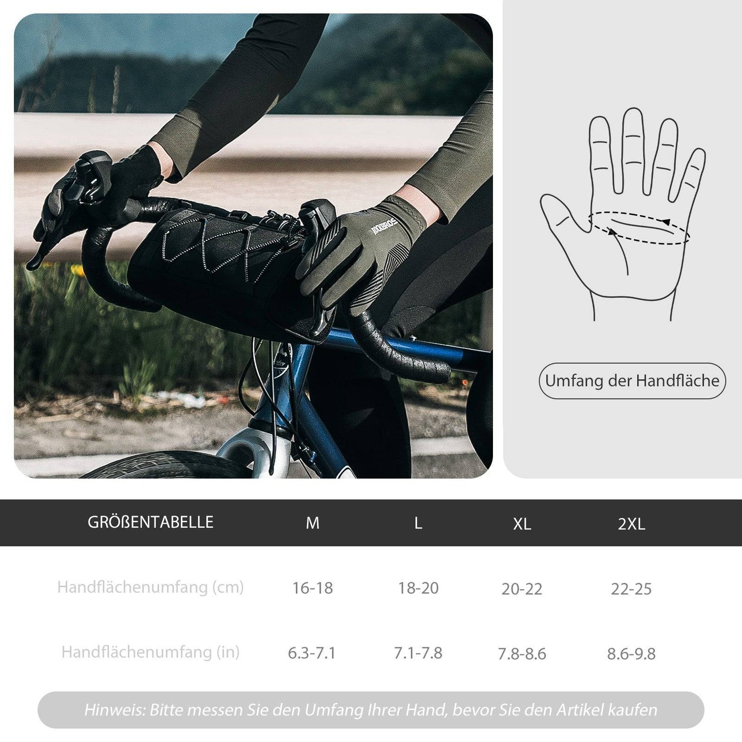 Guantes de ciclismo para mujer/hombre con pantalla táctil antideslizantes finos ROCKBROS