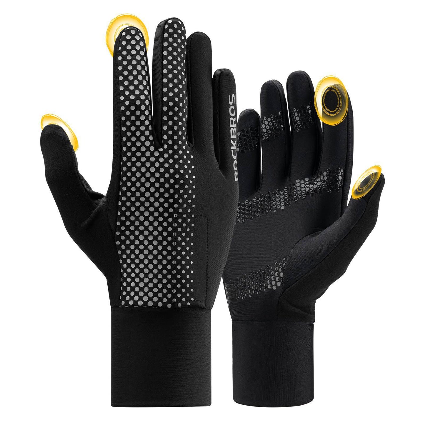 Guantes de ciclismo Pantalla táctil Guantes de ciclismo A prueba de viento ROCKBROS