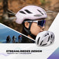 ROCKBROS Casco de bicicleta 58-62cm Ajustable Casco urbano Ventilación Unisex
