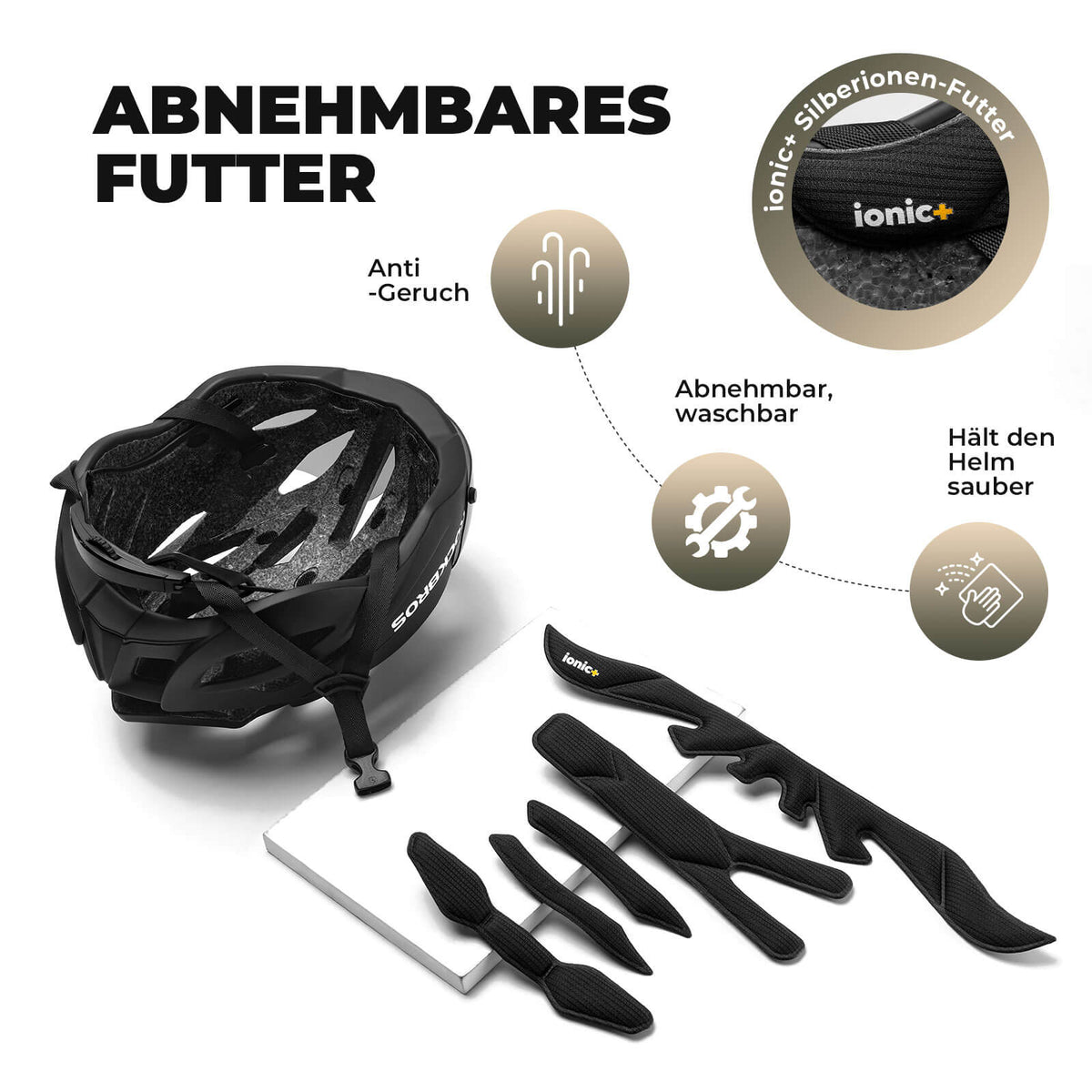 ROCKBROS Casco de Bicicleta MTB Magnético Desmontable con Visera