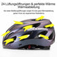 ROCKBROS Casco de bicicleta con gafas magnéticas desmontables integradas y visera