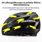 ROCKBROS Casco de bicicleta con gafas magnéticas desmontables integradas y visera