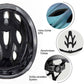 ROCKBROS Casco de bicicleta con gafas magnéticas desmontables integradas y visera