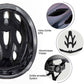 ROCKBROS Casco de bicicleta con gafas magnéticas desmontables integradas y visera